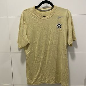 Vanderbilt dri fit t shirt with L sided logo